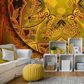 Artgeist Fototapeta - Mandala: Golden Poem Veľkosť: 400x280, Verzia: Premium