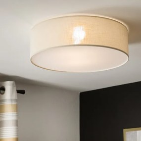 Stropné svietidlo SIRJA DOUBLE 4xE27/15W/230V pr. 45 cm krémová