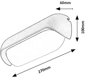 Rabalux 77041 - LED Vonkajšie nástenné svietidlo HULST LED/13W/230V IP54 antracit