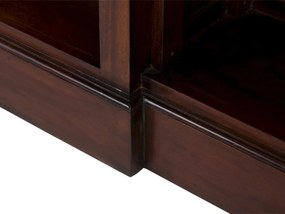 furniture-nabytek.cz - Masívna knižnica Cambridge I z mahagónu, lakovaná, hnedá – 168×34×210 cm