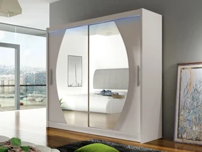 Skriňa London IV, Farby: kašmír, Osvetlenie: osvetlenie LED RGB - farebné