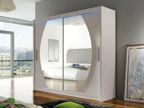 Skriňa London IV, Farby: kašmír, Osvetlenie: osvetlenie LED RGB - farebné