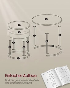 Set dvoch konferenčných stolíkov LCT044K01