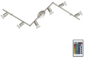 Eglo 75387 - LED RGB Stmievateľné bodové svietidlo BUZZ-C 6xGU10/4W/230V + DO