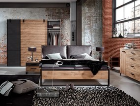 Úložná komoda so zásuvkami Detroit, doskový dub