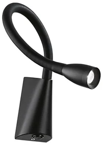 Ideal Lux - LED Flexibilná lampička GOOSE LED/3W/230V CRI 90 čierna ID142692
