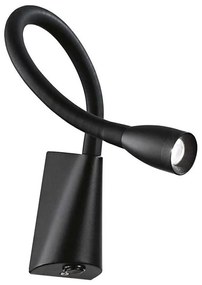 Ideal Lux - LED Flexibilná lampička GOOSE LED/3W/230V CRI 90 čierna