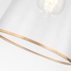 Quoizel STARING-MP-DG-CLEAR-Luster STARING 1xE27/40W/230V pr. 18,4 cm zlatá/číra