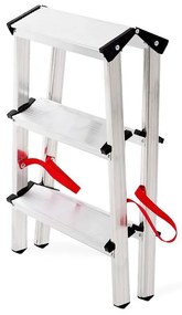Hliníkový rebrík obojstranný 3 -stupňový 125 kg