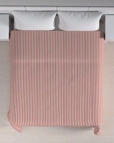 Prehoz  s pozdĺžným prešívaním farba produktu červená látka vzorované