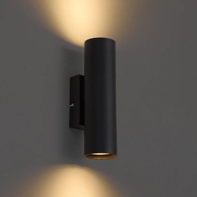 Moderná nástenná lampa čierna 2-svetlo - Jeana