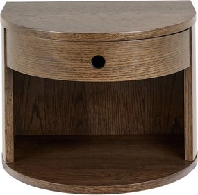 Nočný stolík v dekore duba v tmavoprírodnej farbe Paron – Actona