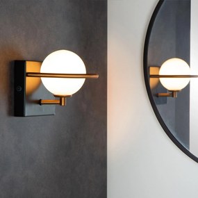 Toolight Toolight, nástenné svietidlo 1xE27 APP1300-1W, čierna-zlatá, OSW-06582