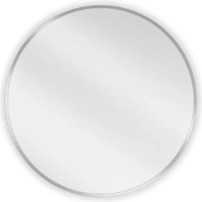 Mexen Loft okrúhle kúpeľňové zrkadlo 60 cm, rám inox - 9850-060-060-000-10