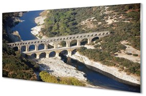 Sklenený obraz rieka Rím Akvadukty 120x60 cm
