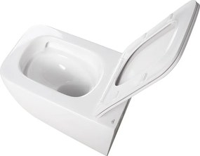 BPS-koupelny Závesná WC misa so SoftClose sedadlom HYD-6836, biela