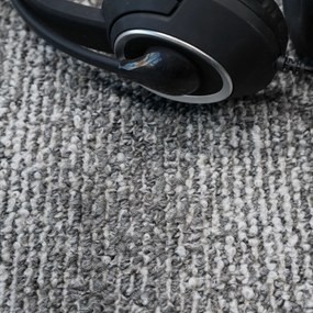 Spoltex, Metrážny koberec Ocean 38790 Grey, na mieru, šíře 4m, šedá, filc, obývacia izba