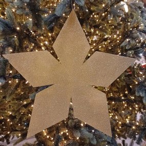DECOLED Zlatá hviezda, 2D, 80 cm