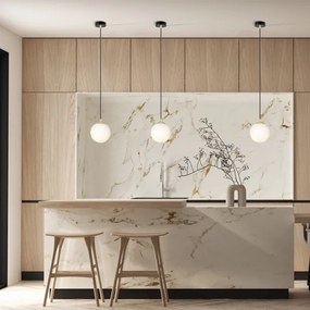 Luster na lanku ROYAL 1xE14/10W/230V pr. 14 cm čierna