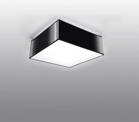 Stropné svietidlo Horus, 1x čierne plastové tienidlo, (biely plast), (25 cm)