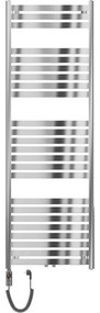 Mexen Uran, elektrické vykurovacie teleso 1800x600 mm + vykurovacia tyč 900 W, chrómová, W105-1800-600-2900-01