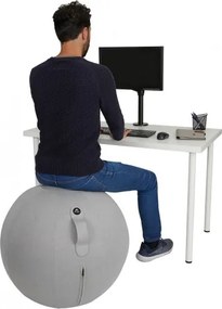 Ergonomická lopta na sedenie, sivá