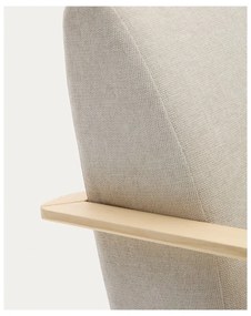 Béžové/krémové ženilkové kreslo Meghan – Kave Home