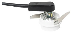 Sada 6 moderných zapustených bodových svetiel biela so zlatým interiérom - Insta