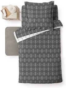 Tmavosivá bavlnená obliečka na perinu na jednolôžko 140x200 cm Aristide – douceur d'intérieur