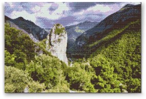 Gario Diamantové maľovanie Orsomarso, Kalábria Rozmery: 60 x 40 cm, Rámovanie: S vnútorným rámom, Diamanty: Štvorcové