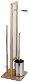 WENKO 24391100 - WC kefa RIVALTA 18x70 cm hnedá/biela/čierna