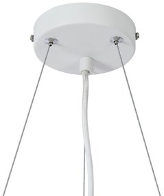 Moderné závesné svietidlo s potlačou dreva s bielymi 6 svetlami - Jeana Circle