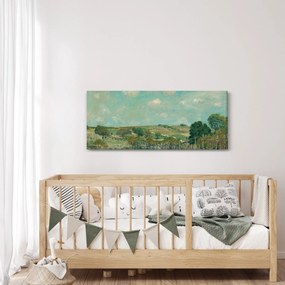 Obraz - Alfred Sisley,  Meadow, reprodukcia (120x50 cm)