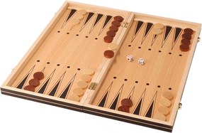 ČistéDrevo Drevené šachy 3 v 1 - 49 x 49 cm