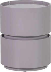 Svetlosivý lesklý nočný stolík Lunex – WOOOD