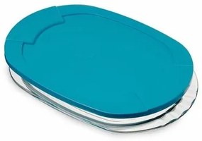 Bormioli Rocco Sklenený tanier s vekom Basic, 27 cm