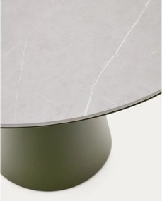 Okrúhly záhradný jedálenský stôl s keramickou doskou ø 120 cm Tudons – Kave Home