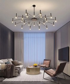 Toolight Toolight, stropná lampa 15xG9 APP1196-15CP, čierna, OSW-40113