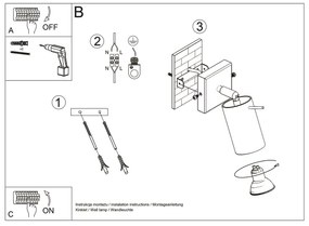 Brilagi -  LED Nástenné bodové svietidlo ASMUS 1xGU10/7W/230V čierna