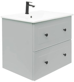 Kúpeľňová skrinka s umývadlom Naturel Forli 60x45x46 cm šedá mat FORLI60GMU