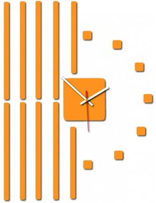 Nástenné hodiny Quartz, nalepovacie dekorácie, 3D zrkadlové nálepky Xmomo X0034- HEU-
