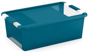 KIS Úložný Bi box M, plastový 26 litrov priehľadný / modrý