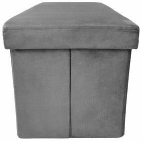 Skládací taburet PERFECT DUO 60x30 cm šedý