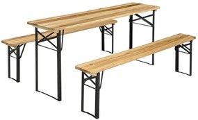 Drevený pivný set BestBerg BBBS-28 / 177 x 46 x 75 cm