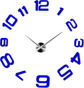 SENTOP | Moderné nalepovacie nástenné hodiny | 3D hodiny 12S053-Wanduhr HEU- analógové