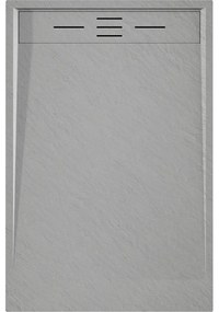 Mexen Amon, SMC obdĺžniková sprchová vanička 120 x 80 cm, šedá, 4F618012