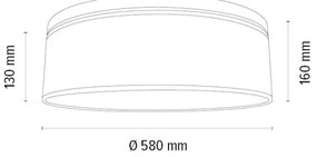 Spot-Light 4047400311531 - Stropné svietidlo BENITA 4xE27/25W/230V dub