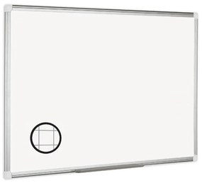 Bi-Office Biela magnetická popisovacia tabuľa s potlačou, štvorce/raster, 900 x 600 mm