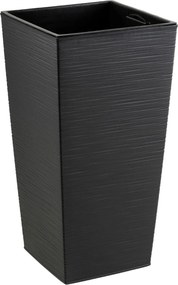 PLASTOVÝ KVETINÁČ PORTO RIFLO 67,5X35X35 CM ČIERNA