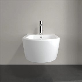 VILLEROY &amp; BOCH Avento závesný bidet s otvorom, s prepadom, 370 x 530 mm, biela alpská, 54050001